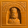 kályhacsempe - Fazekas aranybarna
