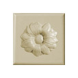 Kachle - Dekoračná zátka ohnivý kvet - 123×123×53 mm