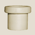 Kályhacsempe - Szellőzőcső - 65 × 55 × 12 mm
