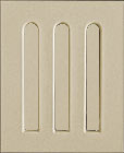 Kachle - Neprerazený prieduch krycí dlhý  stĺpy - 225×275×40 mm