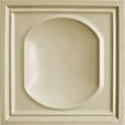Kályhacsempe - Peremes tányéros - 225 × 225 × 50 mm