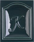 kályhacsempe - Fényes türkiz - ×× mm